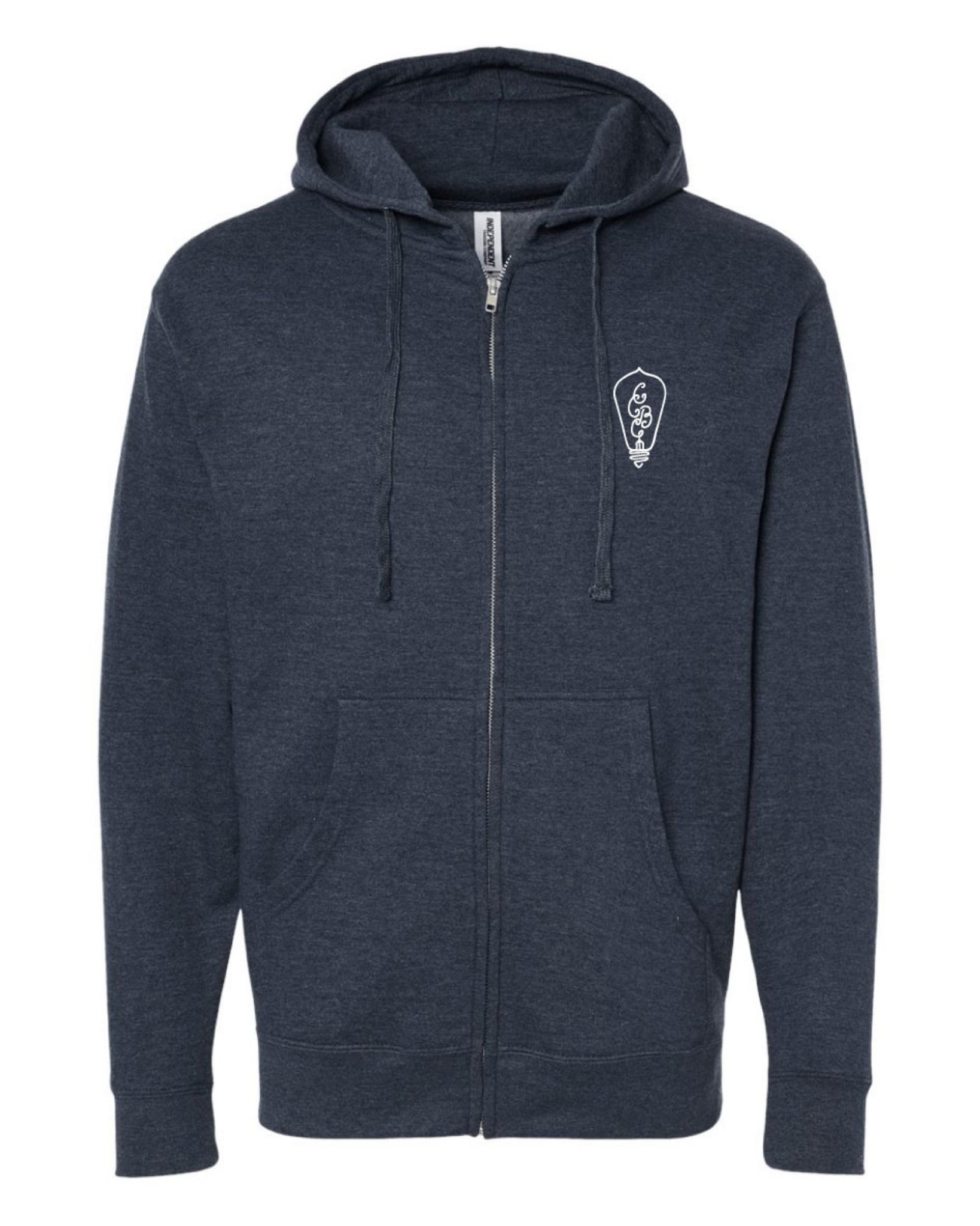 Navy CCBC Logo Zip Up Hoodie