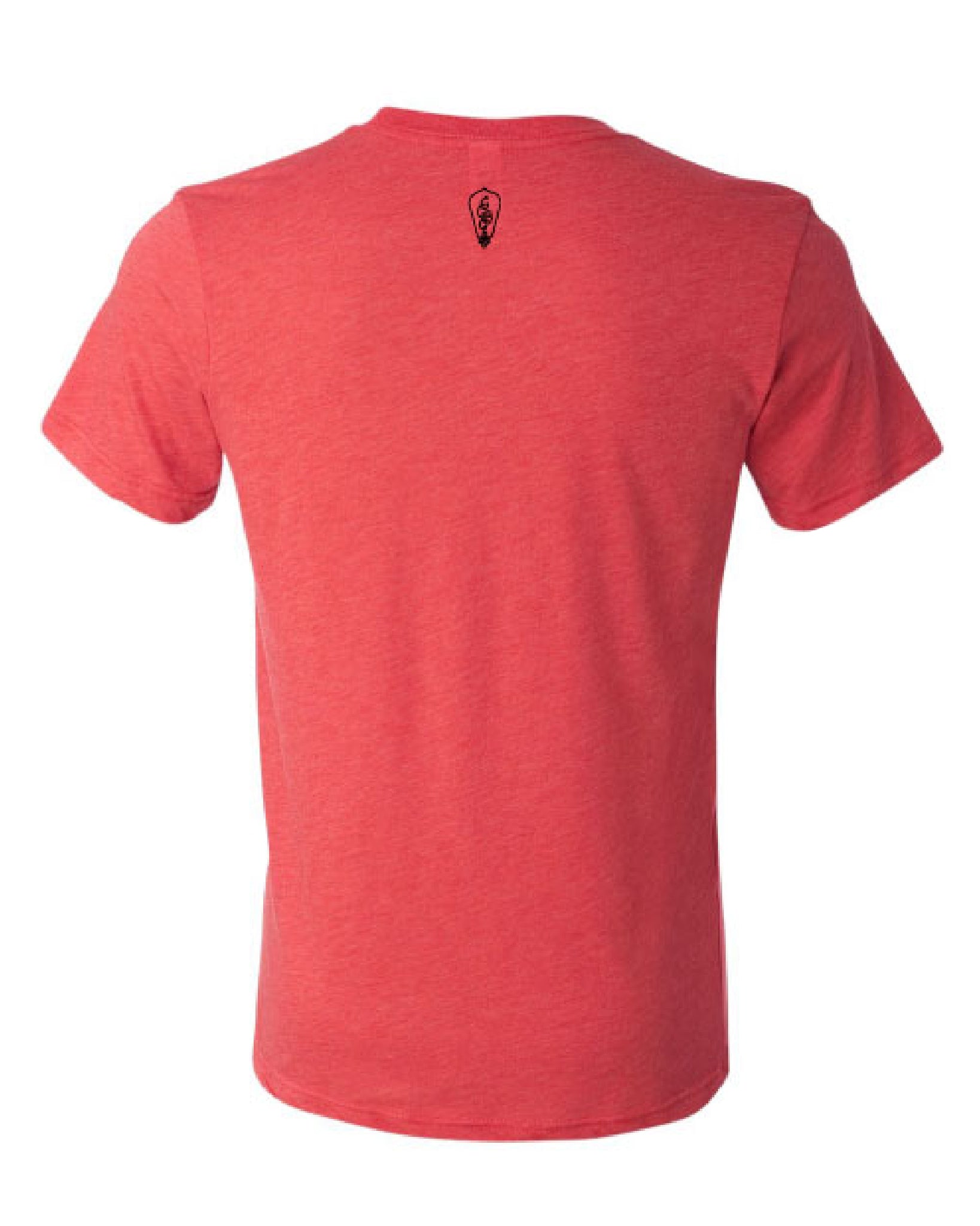 Black-on-Red Logo Triblend Tee