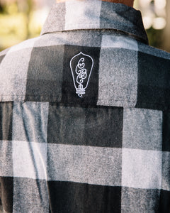 Embroidered Logo Flannel - Grey