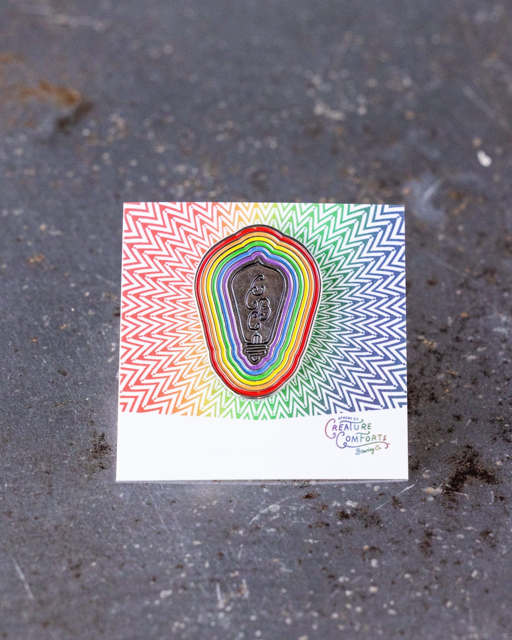 Lightbulb Pride Pin